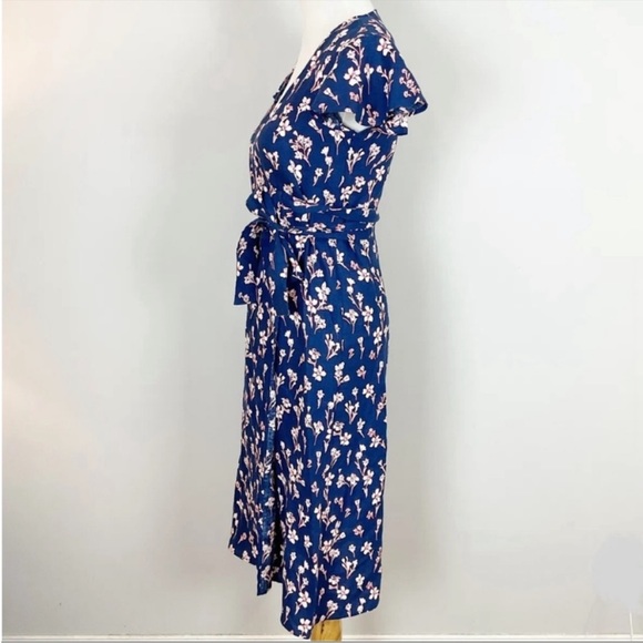 Draper James Floral Midi Wrap Dress - Picture 4 of 7